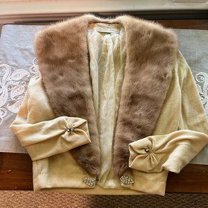 VINTAGE CASHMERE & MINK SWEATER - S